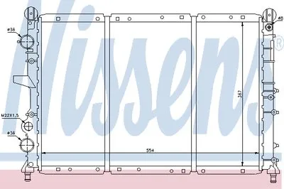 Радиатор, охлаждение двигателя NISSENS купить