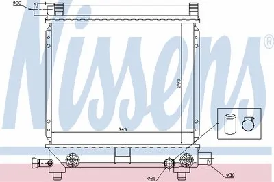 Радиатор, охлаждение двигателя NISSENS купить