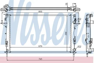 Радиатор, охлаждение двигателя NISSENS купить