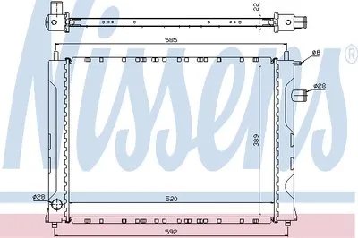 Радиатор, охлаждение двигателя NISSENS купить