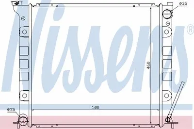 Радиатор, охлаждение двигателя NISSENS купить