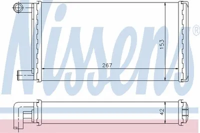 Теплообменник, отопление салона NISSENS купить