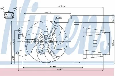 Вентилятор, охлаждение двигателя NISSENS купить