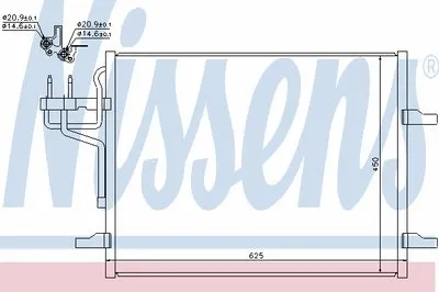 Конденсатор, кондиционер NISSENS купить