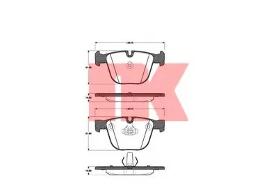 Комплект тормозных колодок, дисковый тормоз NK купить