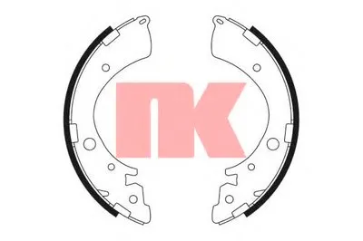 Комплект тормозных колодок; Комплект тормозных колодок, стояночная тормозная система NK купить