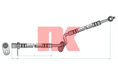 Тормозной шланг NK купить