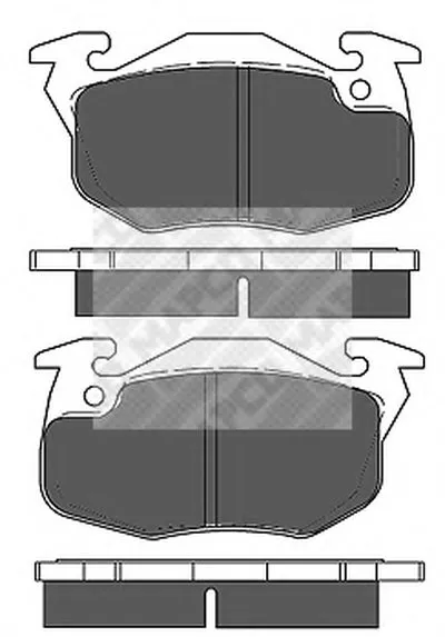 Комплект тормозных колодок, дисковый тормоз MAPCO купить