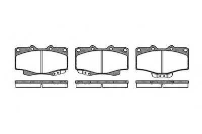 Комплект тормозных колодок, дисковый тормоз REMSA купить