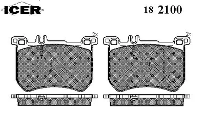 Комплект тормозных колодок, дисковый тормоз ICER купить