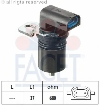 Датчик частоты вращения, управление двигателем; Датчик частоты вращения, автоматическая коробка передач FACET купить