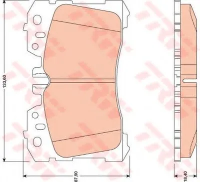 Комплект тормозных колодок, дисковый тормоз TRW купить