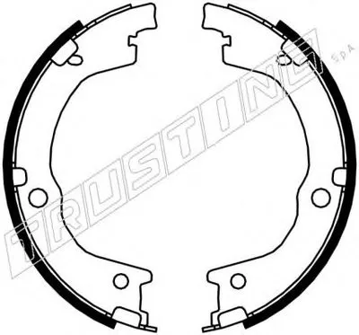 Комплект тормозных колодок, стояночная тормозная система TRUSTING купить