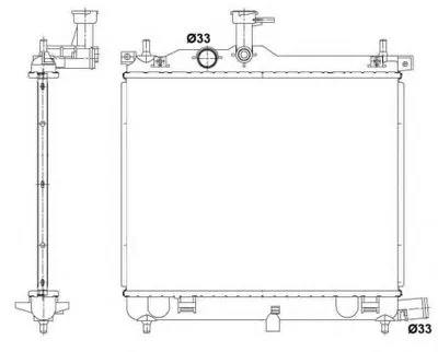 Радиатор, охлаждение двигателя NRF купить