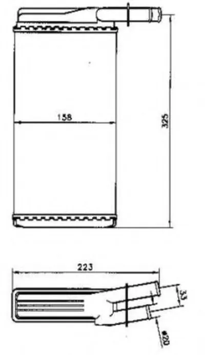 Теплообменник, отопление салона NRF купить