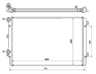 Радиатор, охлаждение двигателя NRF купить