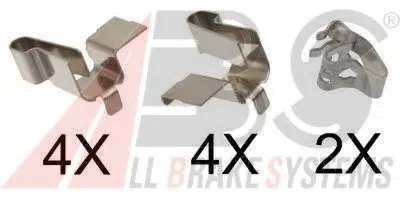 Комплектующие, колодки дискового тормоза A.B.S. купить