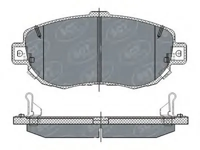 Комплект тормозных колодок, дисковый тормоз SCT Germany купить