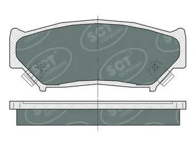 Комплект тормозных колодок, дисковый тормоз SCT Germany купить
