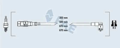 Комплект проводов зажигания FAE купить