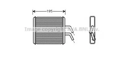Теплообменник, отопление салона AVA QUALITY COOLING купить