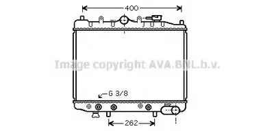 Радиатор, охлаждение двигателя AVA QUALITY COOLING купить