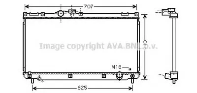 Радиатор, охлаждение двигателя AVA QUALITY COOLING купить