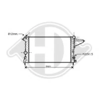 Радиатор, охлаждение двигателя DIEDERICHS купить
