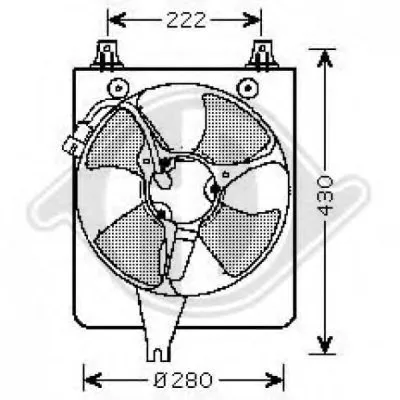 Вентилятор, конденсатор кондиционера DIEDERICHS купить