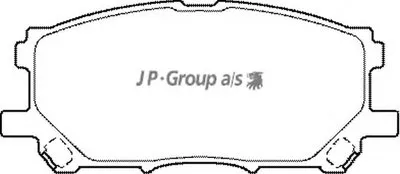 Комплект тормозных колодок, дисковый тормоз QH JP GROUP купить