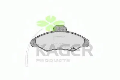 Комплект тормозных колодок, дисковый тормоз KAGER купить