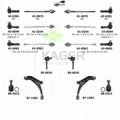 Подвеска колеса KAGER купить