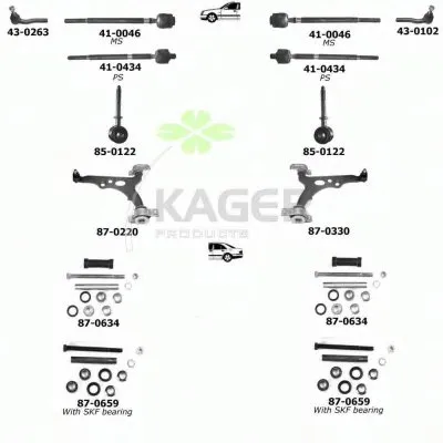Подвеска колеса KAGER купить