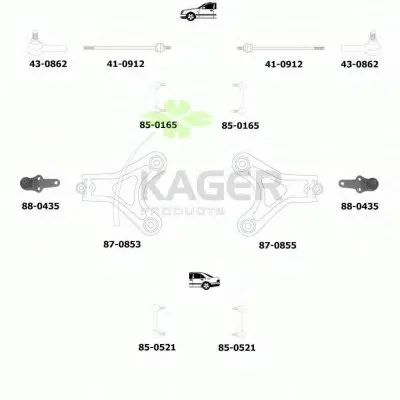 Подвеска колеса KAGER купить