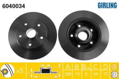 Тормозной диск GIRLING купить