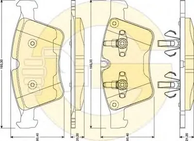 Комплект тормозных колодок, дисковый тормоз GIRLING купить