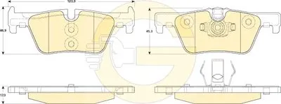 Комплект тормозных колодок, дисковый тормоз GIRLING купить