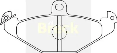 Комплект тормозных колодок, дисковый тормоз BRECK купить