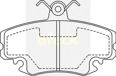 Комплект тормозных колодок, дисковый тормоз BRECK купить
