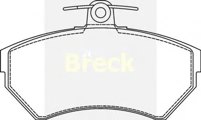 Комплект тормозных колодок, дисковый тормоз BRECK купить
