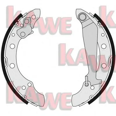 Комплект тормозных колодок KAWE купить