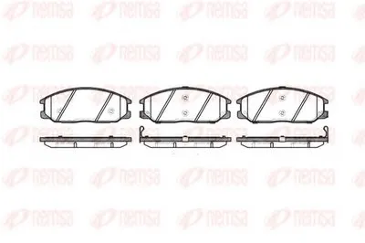 Комплект тормозных колодок, дисковый тормоз KAWE купить