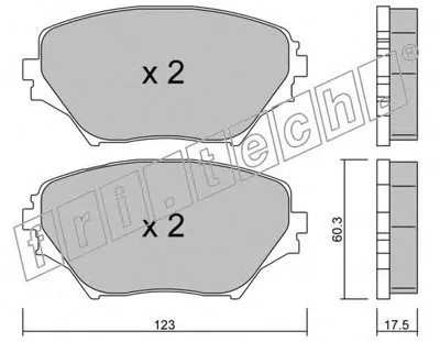 Комплект тормозных колодок, дисковый тормоз fri.tech. купить