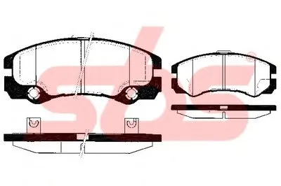 Комплект тормозных колодок, дисковый тормоз sbs купить