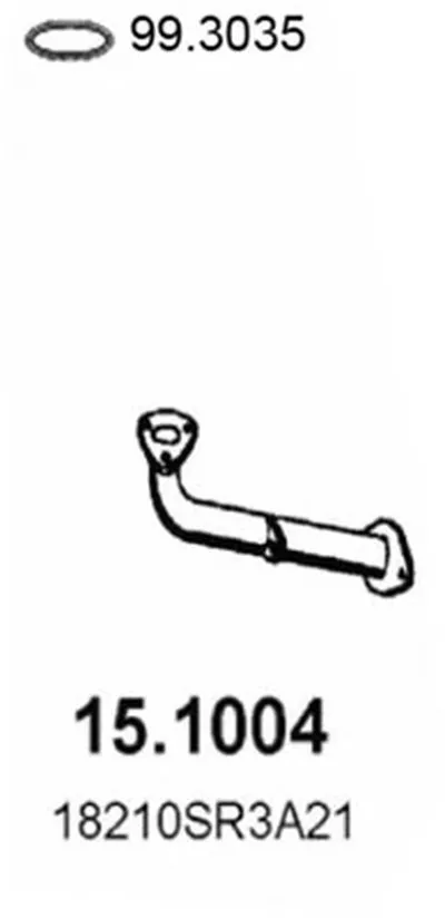 Труба выхлопного газа ASSO купить