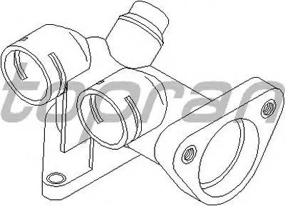 Фланец охлаждающей жидкости TOPRAN купить