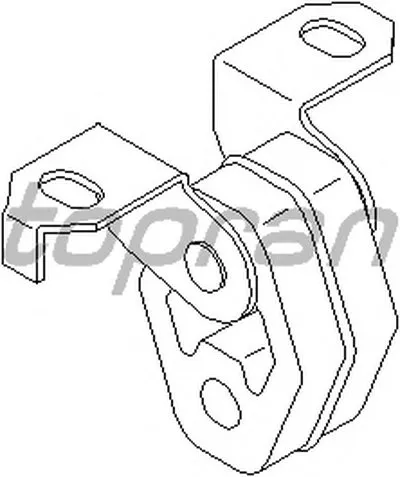 Кронштейн, глушитель TOPRAN купить