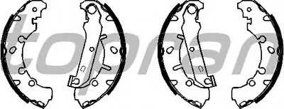 Комплект тормозных колодок TOPRAN купить