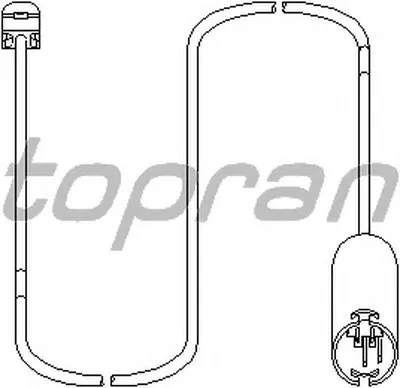 Датчик, износ тормозных колодок TOPRAN купить