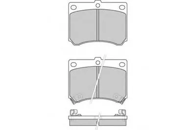Комплект тормозных колодок, дисковый тормоз E.T.F. купить